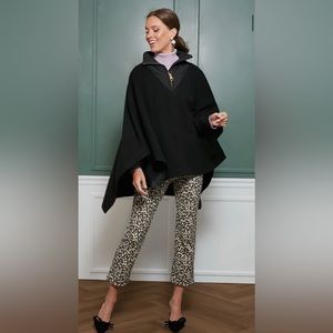 Tuckernuck black high neck poncho NWT